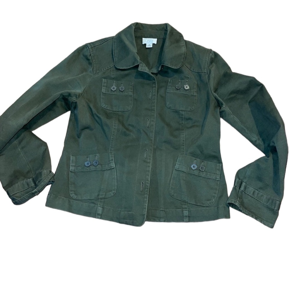 Loft Utility Jacket Army Green size 6 blazer style